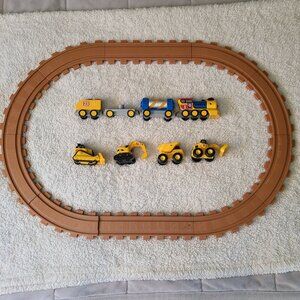 5/$30 CAT Preschool Express Train with Track Pieces and Construction Vehicles
